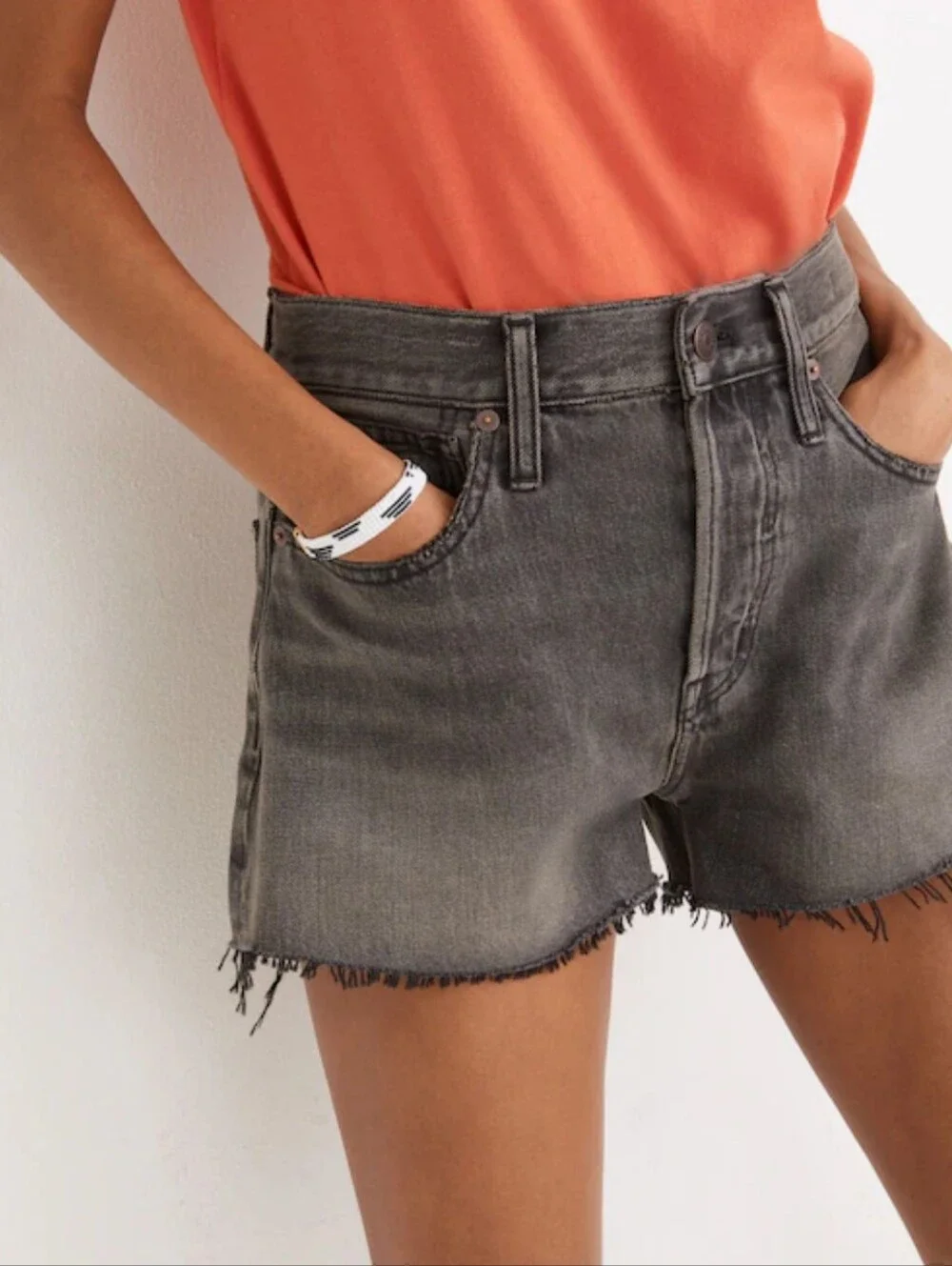 Madewell Relaxed Denim Shorts Bienville Wash